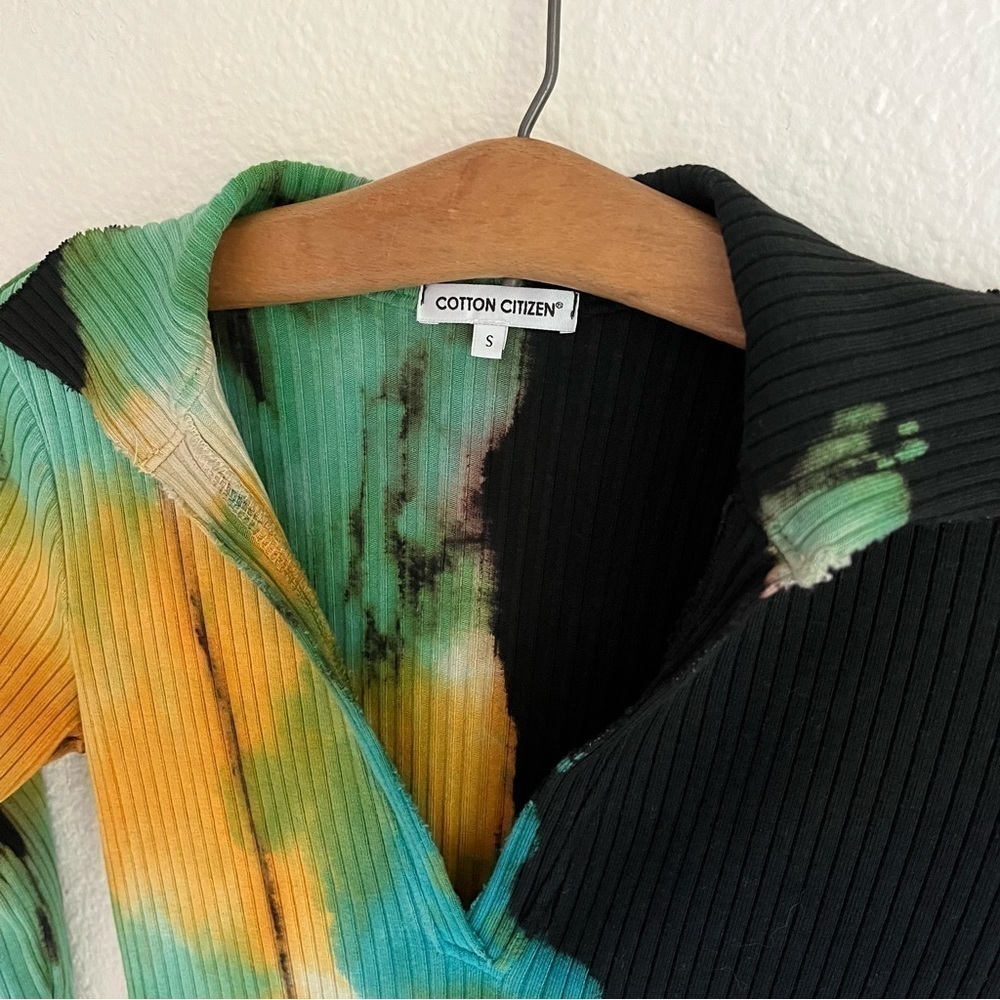 Cotton Citizen Tie Dye Ribbed Polo Dress - Picture 6 of 9